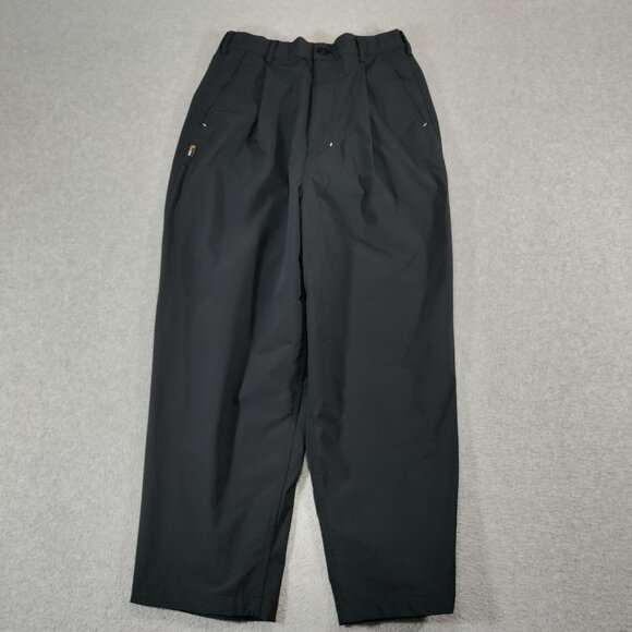 Bohrhoo x Cordura Nylon Pants Mens Medium Black Pleated Outdoor Utility Trousers - Picture 1 of 13